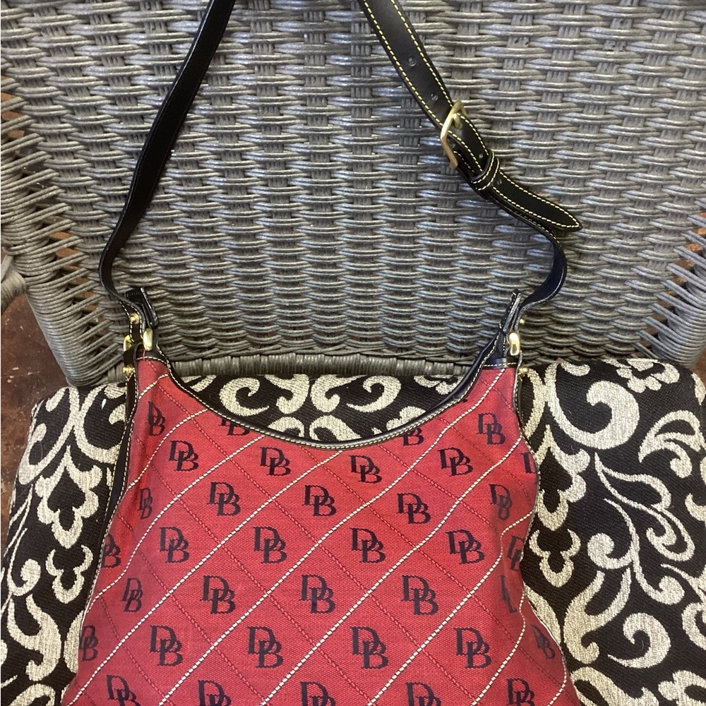 Dooney & Bourke Red and Black Shoulder Bag